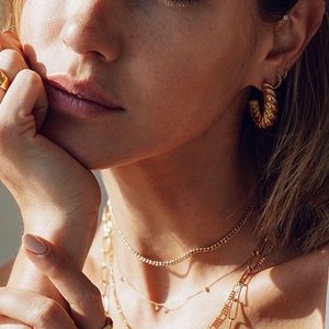 Mejuri 14K Gold Choker Chain Necklace